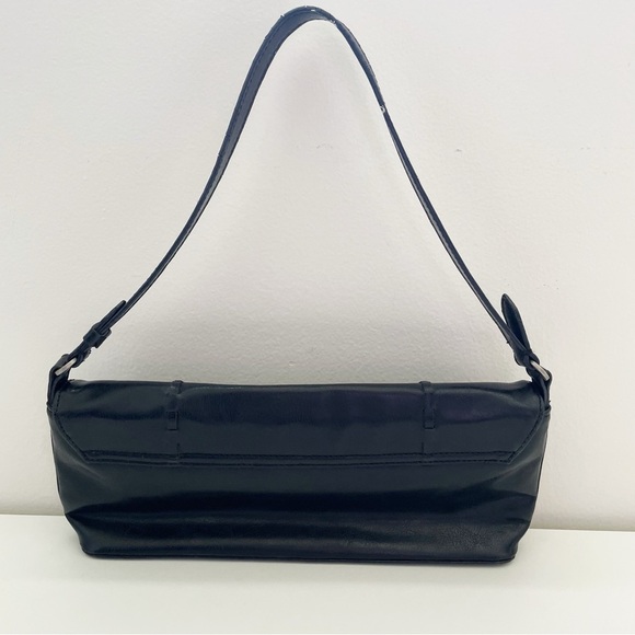 Vintage retro y2k baguette bag purse shoulder bag faux leather 90s rectangle - Picture 3 of 15